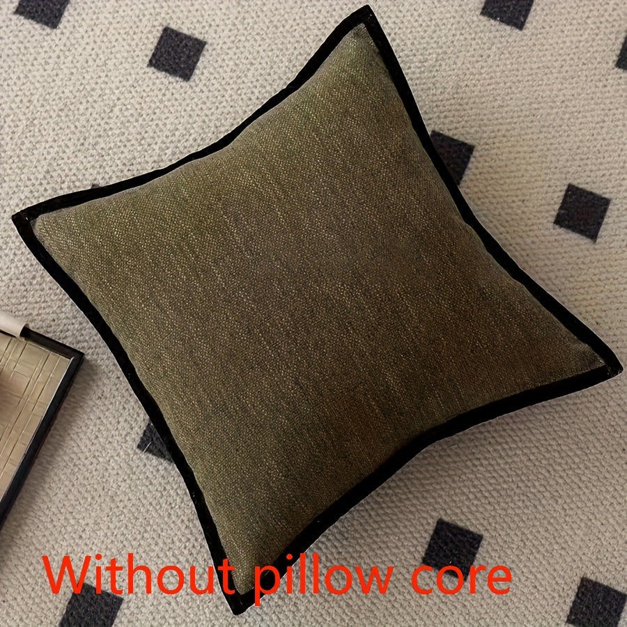 Luxury Woven Cushion Cover – Elegant Design with Contrasting Edge. 45x45cm