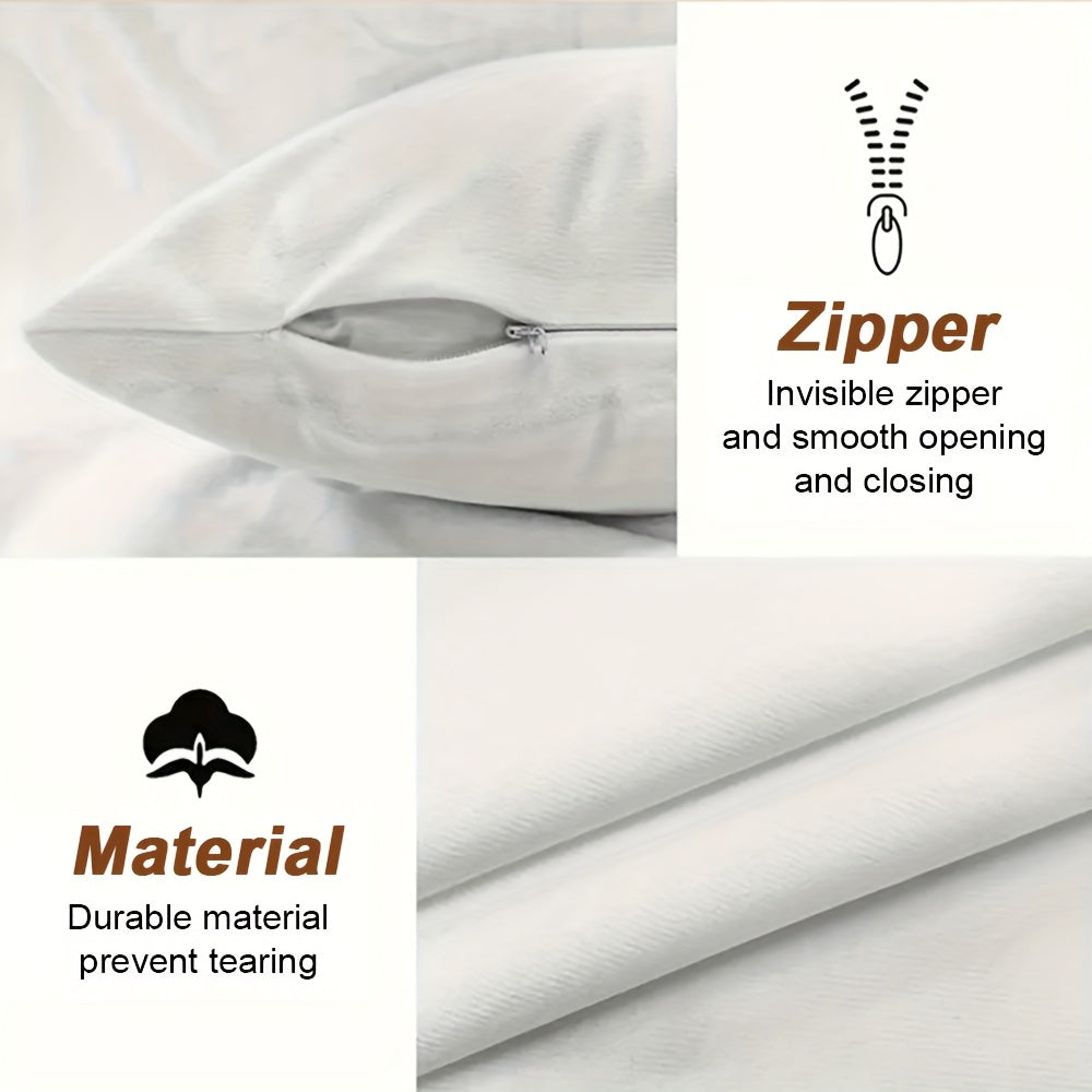 Set of 4 Christmas Cushion Covers featuring Snowman, Santa, and holiday patterns. 45.72x45.72cm